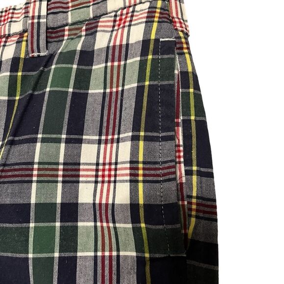 AUTHENTIC INDIAN MADRAS PLAID Reversible Shorts Size 34 - Picture 2 of 3